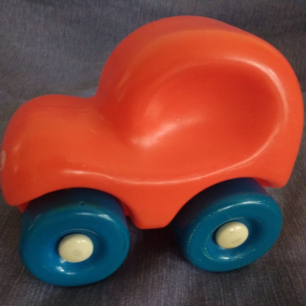 Little Tikes Chunky My first Wheels Orange Car Vintage